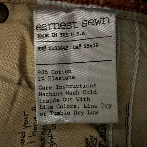 The Earnest Sewn Womens Keaton 247 Jeans size 30x32 Distressed Medium Wash Boot - Picture 7 of 8